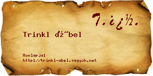 Trinkl Ábel névjegykártya